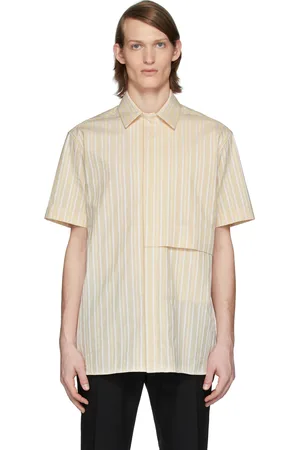 1017 ALYX 9SM Chemise beige et blanc à logo