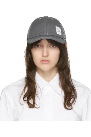 Thom Browne Casquette de baseball grise à six panneaux