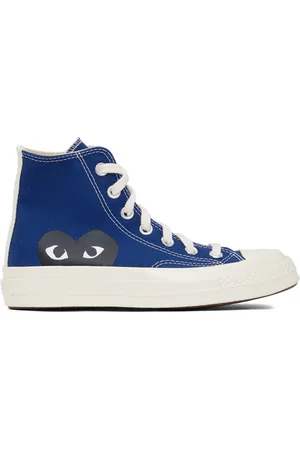 Comme des Garçons Baskets Half Heart Chuck 70 bleues édition Converse