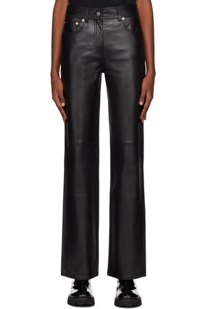 Stand Studio Pantalon Sandy noir en cuir