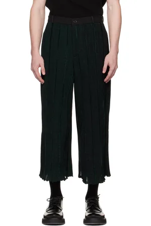 Steven Passaro Pantalon noir exclusif à SSENSE édition Khanh Brice Nguyen