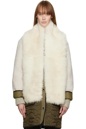 YVES SALOMON Écharpe beige
