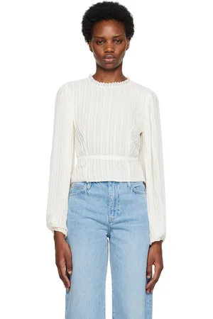 Frame Chemisier blanc cassé à découpe