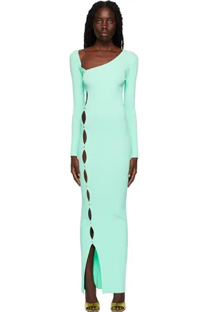 Paris Georgia Robe midi Lola bleue exclusive à SSENSE