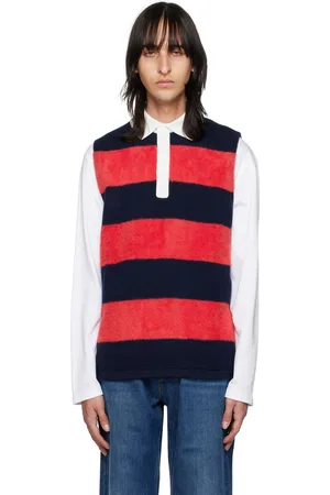 Eytys Polo Pax bleu marine et rouge