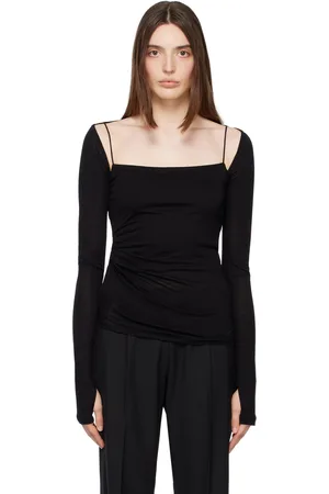 Helmut Lang T-shirt à manches longues Scala noir