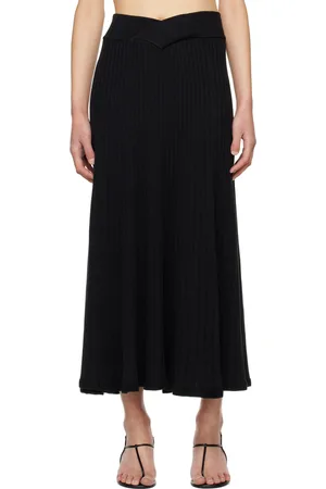 Anna Quan Jupe midi Celeste noire