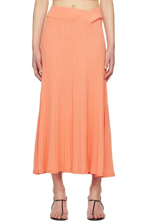 Anna Quan Jupe midi Celeste orange