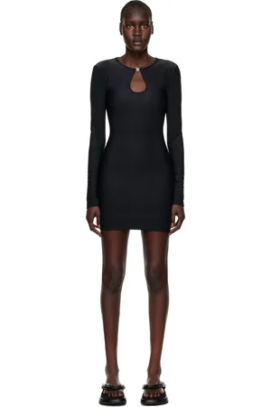 KSUBI Robe courte Charmed noire à découpe circulaire