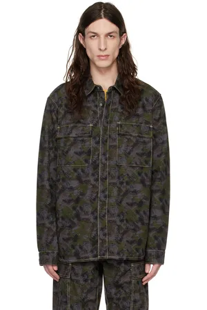 KSUBI Chemise Snakebite bleu et vert