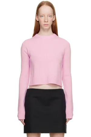 Sportmax Pull rose à col ras du cou
