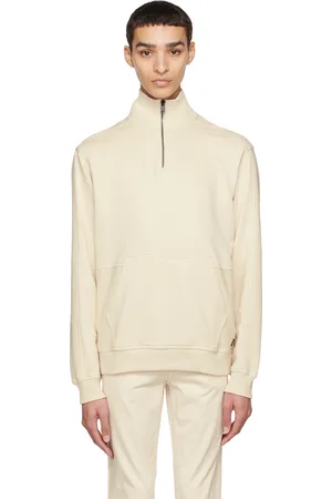 HUGO BOSS Pull Z Patch blanc cassé