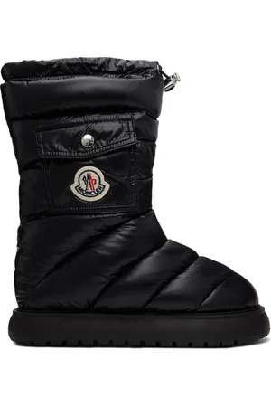 Moncler Bottes Gaia noires rembourrées en duvet