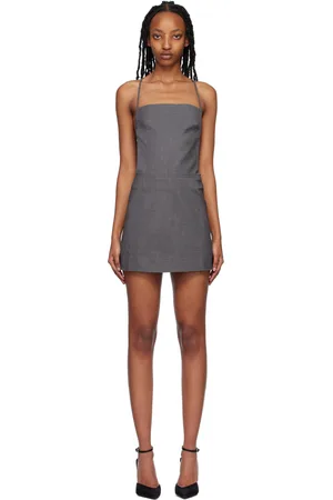 Bec & Bridge Robe courte de style tablier Heidi grise