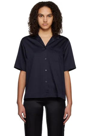 Filippa K Chemise bleu marine en coton