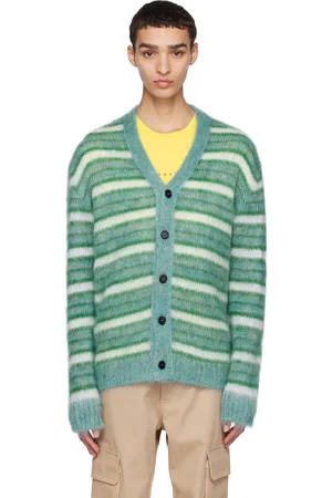 Marni Cardigan bleu à rayures