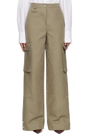 REMAIN Birger Christensen Pantalon cargo ample taupe