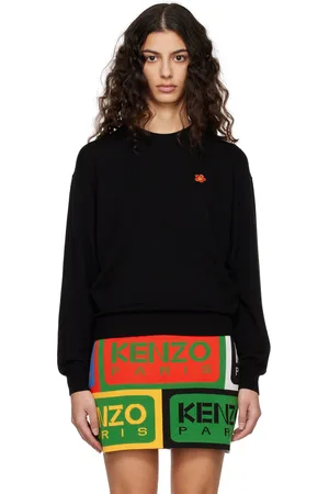 Kenzo Pull noir à appliqué graphique - Paris