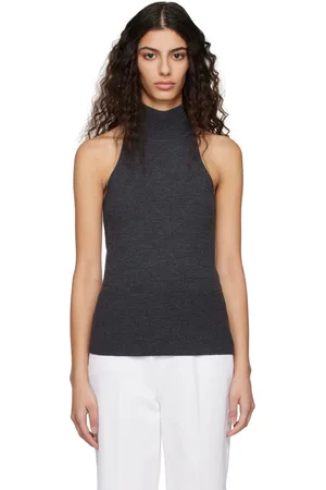 Totême Col roulé gris à couture pincée