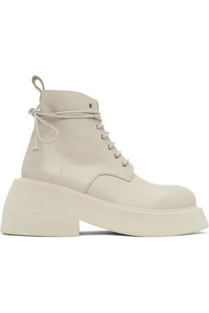 MARSÈLL Bottes Microne blanc cassé