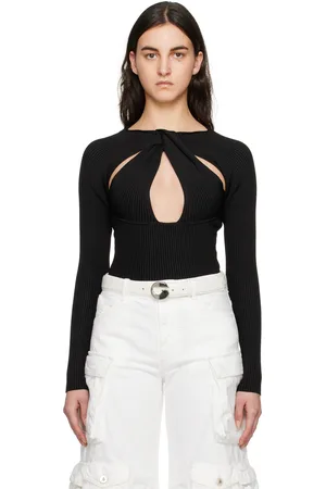 COPERNI T-shirt à manches longues torsadé noir