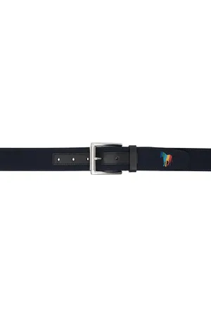 Paul Smith Ceinture bleu marine à image