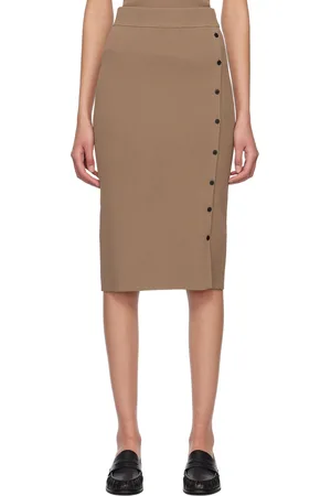 RAG&BONE Jupe midi Asher brune
