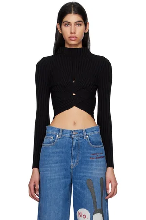 Stella McCartney Col roulé noir à ornements entrecroisés