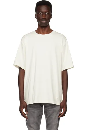 RAG&BONE T-shirt blanc cassé à écusson