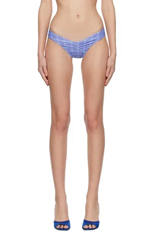 Miaou Culotte de bikini Bambi bleu et mauve