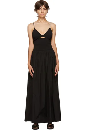 ESSE Robe longue Tri noire en tricot