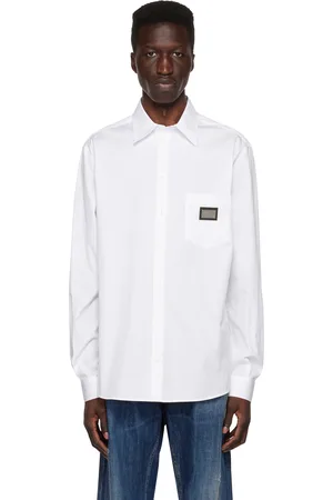 Dolce & Gabbana Chemise blanche à plaque à logo