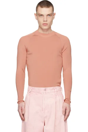 DRIES VAN NOTEN Pull rose à col ras du cou