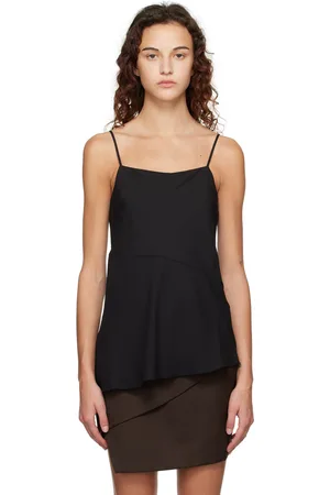 THEORY Camisole drapée noire