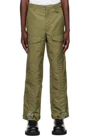 Simone Rocha Pantalon kaki à pattes coulissantes