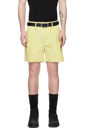 DRIES VAN NOTEN Short jaune à pattes coulissantes