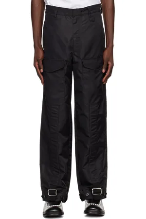 Simone Rocha Pantalon noir à pattes coulissantes