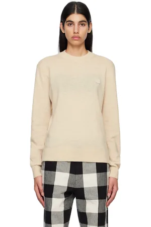 Acne Studios Pull beige à écusson