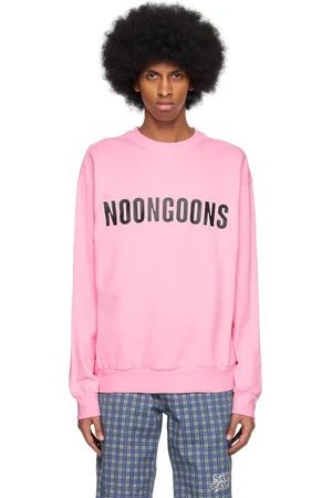 NOON GOONS Pull molletonné Spellout rose