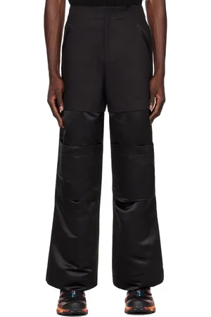 Spencer Badu Pantalon cargo noir à panneaux