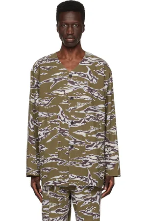 SOUTH2 WEST8 Chemise militaire kaki
