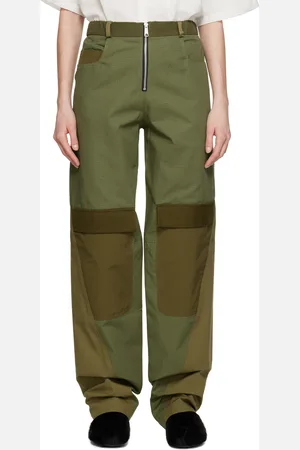 Spencer Badu Pantalon vert à panneaux