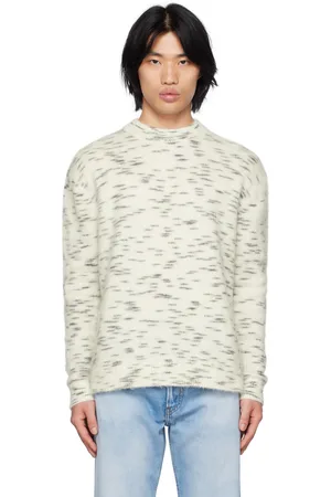 Acne Studios Pull blanc à col ras du cou