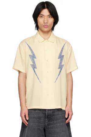 Double Rainbouu Chemise West Coast beige à image brodée