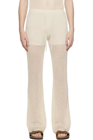 Nanushka Pantalon Kaela blanc cassé