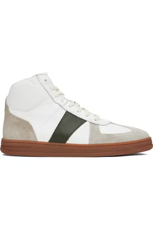 Rhude Baskets blanc et gris à panneaux