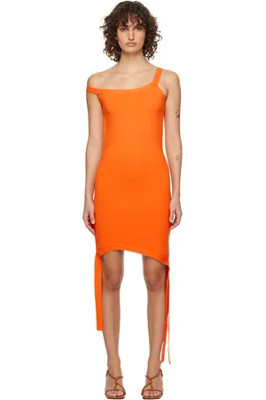 J.W.Anderson Robe courte déconstruite orange