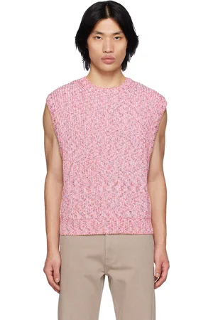 WOOYOUNGMI Gilet rose à col ras du cou