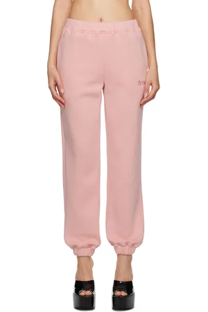DANIELLE GUIZIO Pantalon de détente rose à image à logo