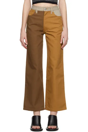 ECKHAUS LATTA Jean orange et brun exclusif à SSENSE
